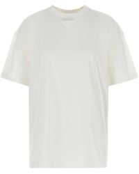 Prada - White Cotton Oversize T-shirt - Lyst