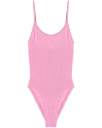 Hunza G - Pamela Beachwear Pink - Lyst