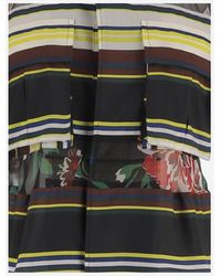 Sacai - Shirt Striped Nylon With Sheer Details Polyester - Lyst