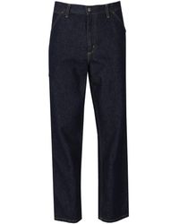 Carhartt - Single Knee Pant Dark Blue Jeans - Lyst