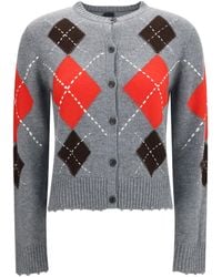 Pinko - Cardiff Diamond Wool Cashmere Cardigan - Lyst