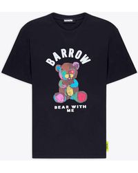 Barrow - Jersey T-Shirt Cotton T-Shirt With Teddy Bear Front Print - Lyst