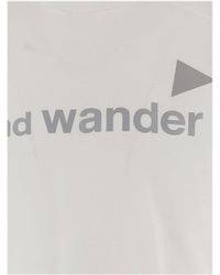 and wander - Cotton T-Shirt T-Shirts - Lyst