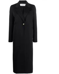 Lanvin - Single-Breasted Tailored Coat - Lyst