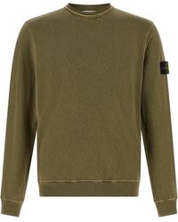 Stone Island - Brushed Cotton Sweatshirt - Lyst