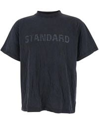 Balenciaga - T-Shirt With A Crinkled Effect - Lyst