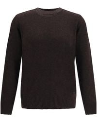 Brooksfield - Crewneck Sweater Fleece Wool Ovis Aries - Lyst