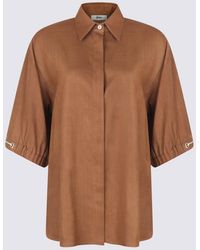 Herno - Viscose And Linen Blend Shirt - Lyst