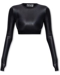 Versace - Top With Logo - Lyst