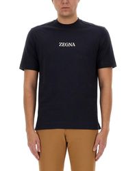 Zegna - T-shirt With Logo - Lyst