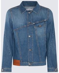 JW Anderson - Blue Cotton Denim Jacket - Lyst