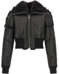 Rick Owens - Lamb Fur Leather Jacket Clothing - Lyst