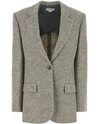 Stella McCartney - Embroidered Wool Blend Blazer - Lyst