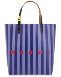 Marni - Striped Tribeca Tote Bag - Lyst