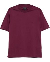 Emporio Armani - Logo Cotton T Shirt - Lyst