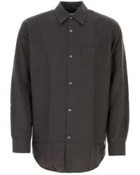 Our Legacy - Graphite Lyocell Blend Initial Shirt - Lyst
