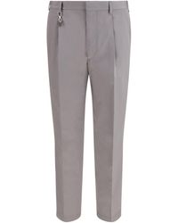 Prada - Tailored Cotton Poplin Pants - Lyst