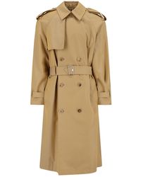 Burberry - Double-Breasted Trench Coat - Lyst