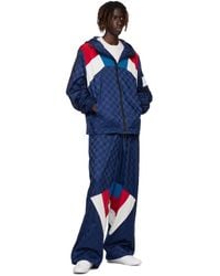 Tommy Hilfiger - Checkerboard Colour-Blocked Hooded Track Jacket Clothing Coats - Lyst