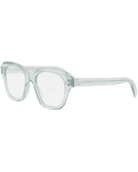 Celine - Celine Cl50124I093 Square Transparent Acetate Eyeglasses - Lyst