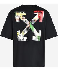 Off-White c/o Virgil Abloh - Cotton T-Shirt Industrial Arrow T-Shirts - Lyst