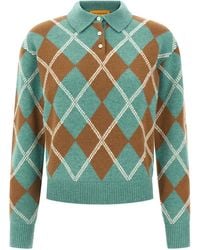 Guest In Residence - Collegiate Argyle Polo Shirt - Lyst
