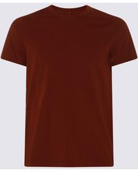 Rick Owens - Dark Red Cotton T-shirt - Lyst