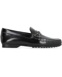 Tod's - Elegant Patent Leather Loafer With Horsebit Detail - Lyst