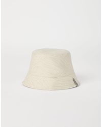 Brunello Cucinelli - Off Cotton Bucket Hat - Lyst