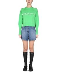 Philosophy Di Lorenzo Serafini - Crew Neck Sweater - Lyst