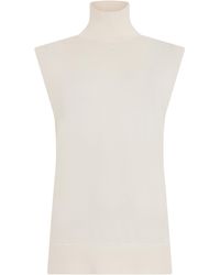 TOTEME - Sleeveless High-Collar Sweater Wool - Lyst