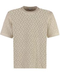 Bottega Veneta - Cotton Knit T-Shirt - Lyst