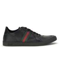 Gucci - Stretch Coda Leather Sneakers - Lyst