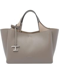 Tod's - Mini Handbag With T Timeless Charm - Lyst