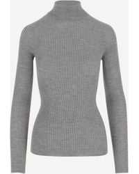 Sa Su Phi - Cashmere And Silk Rib Knit Sweater - Lyst