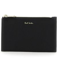 Paul Smith - Signature Stripe Leather Card Holder - Lyst