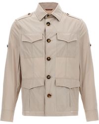 Brunello Cucinelli - Cotton Full-Length Jacket Clothing - Lyst
