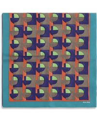 Miu Miu - Geometric Print Scarf - Lyst