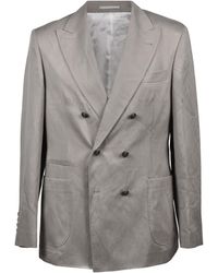 Brunello Cucinelli - Light Silk Linen Suit - Lyst