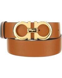 Ferragamo - Gancini Reversible Belt Calf Leather Bos Taurus E Braces - Lyst