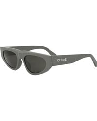 Celine - Sunglasses Geometric Full Rim, Frame And Smoke Lens Cl40315U93A - Lyst