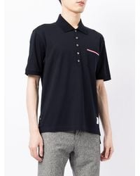 Thom Browne - Rwb Cotton Polo Shirt - Lyst