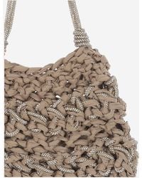 Mela - Victory Raffia Bag Fibra Naturale Handbags - Lyst