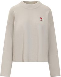 Ami Paris - Ami Alexandre Mattiussi Jersey With Logo - Lyst