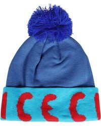 ICECREAM - Knitted Wool Beanie With Pom-Pom - Lyst
