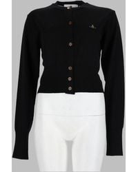 Vivienne Westwood - Bea Cropped Cardigan Wool Sweater - Lyst