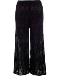 Liu Jo - Trousers Perforated Knit - Lyst