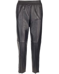 Golden Goose - Nappa Leather Jogger Pants - Lyst