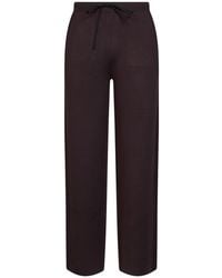 Hevò - Dark Compact Knit Torre Mozza Sweatpants - Lyst