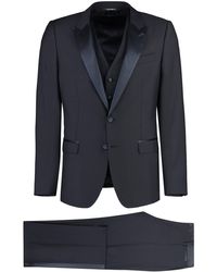 Dolce & Gabbana - Wool And Silk Three-pieces Suit - Lyst
